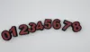 Chunky number beads 0-9