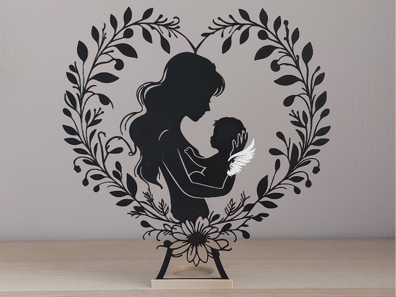 Angel Baby Memorial LED Tealight Silhouette