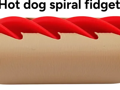 Hot dog spiral fidget