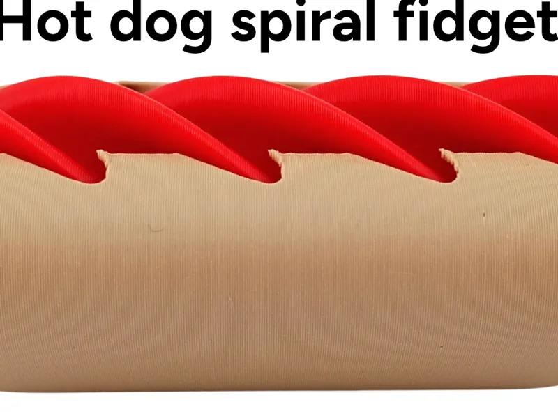 Hot dog spiral fidget