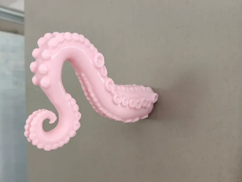 粉色的章鱼哥触手/首饰耳机展示台冰箱贴