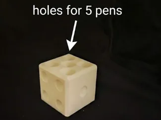 Pen Holder with number dice design