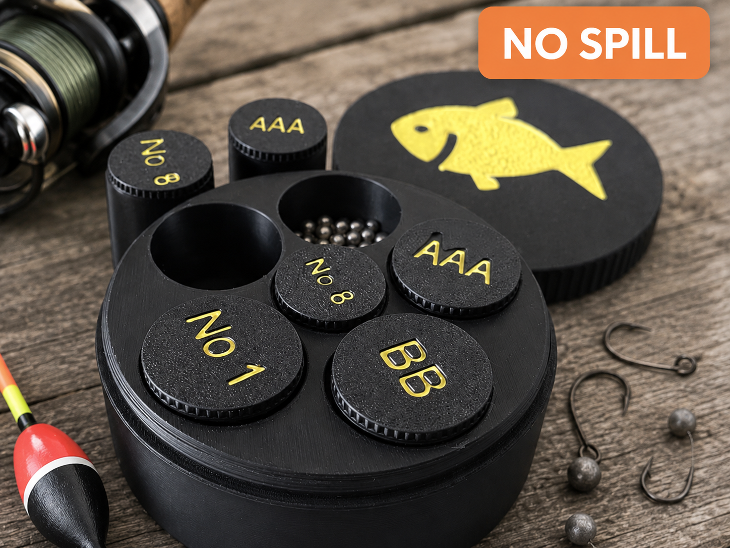 Fishing Shot Organiser – No Spill