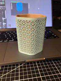 0.2mm layer, adjusted for fine features using Matte PLA