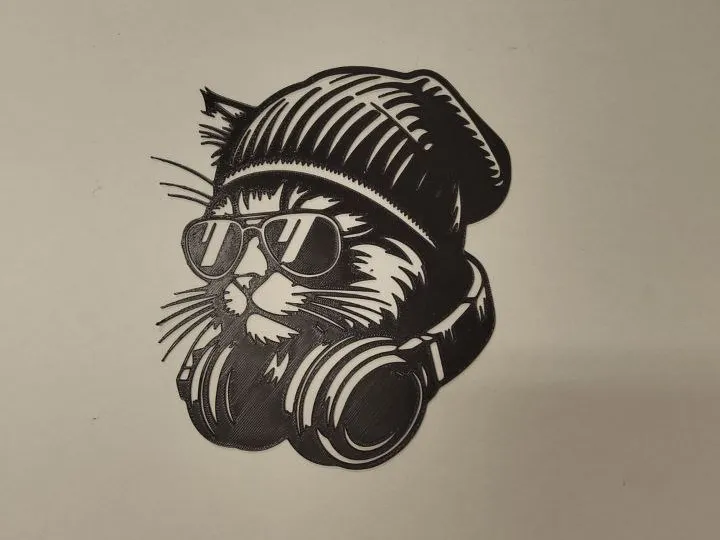 Chat avec lunettes