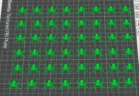56 spiders, aka an army.