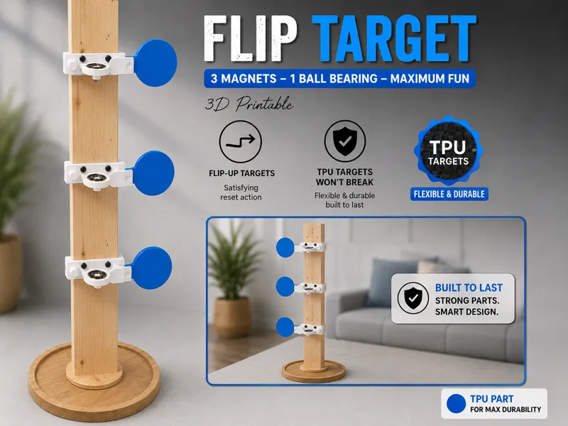 Flip Target – Magnetische Umklapp-Zielscheibe