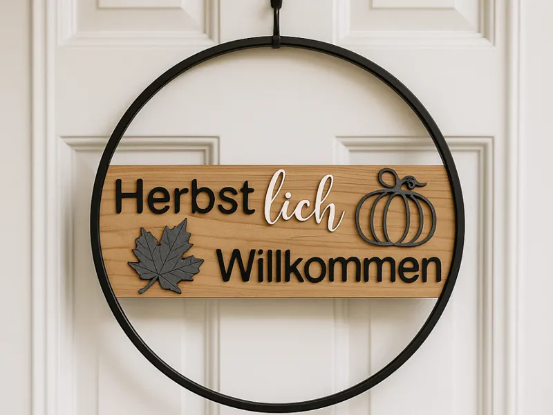 Herbst Türkranz Deko