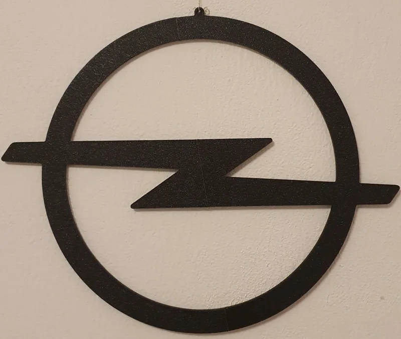 Opel logo on the wall