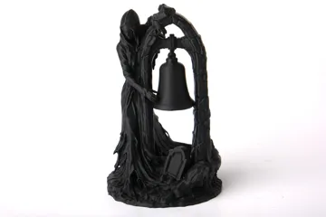 Figura decorativa: Grim Reaper Bell Sculpture – Gothic Art — vista de referencia 3