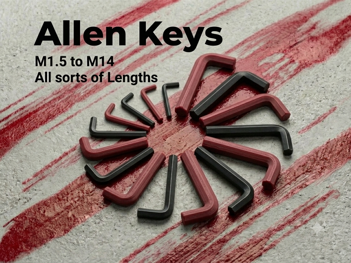 M1.5 - M14 Allen Keys (All Sorts of Lengths)