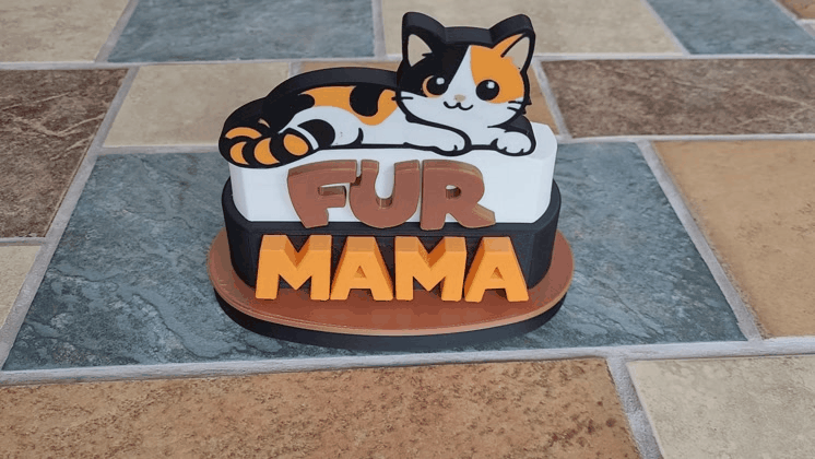 Cat Mom / Fur Mama Secret Drawer Box 4 Cat Lovers