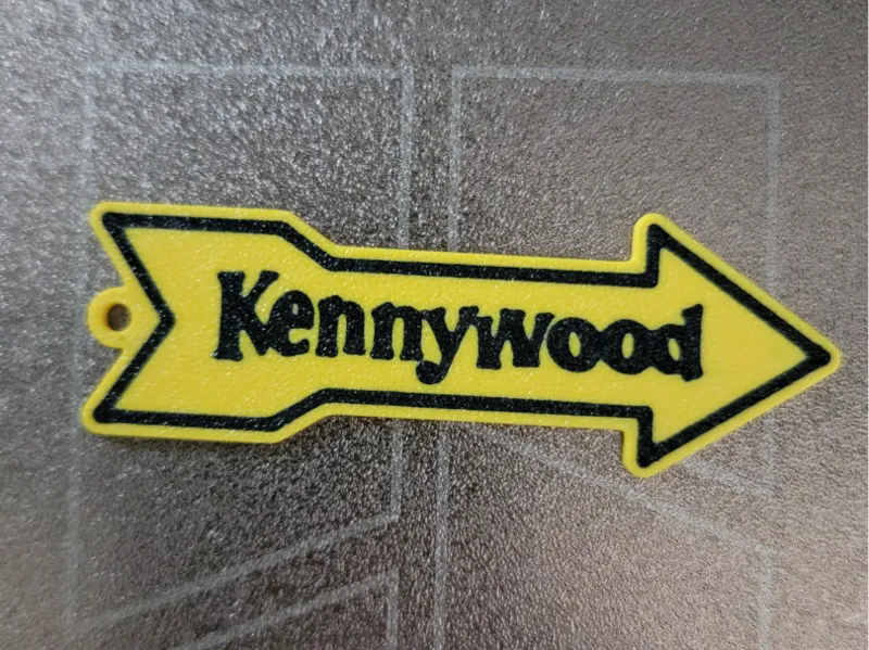 Vintage Amusement Park Arrow Keychain