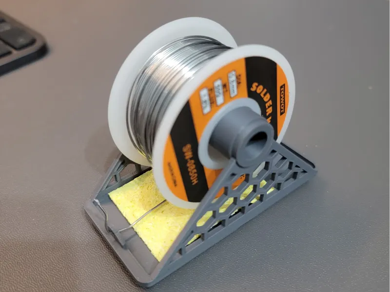 Solder holder for gridfinity