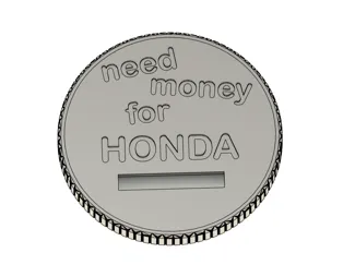 Monster Can Piggy Bank Lid - need money for HONDA