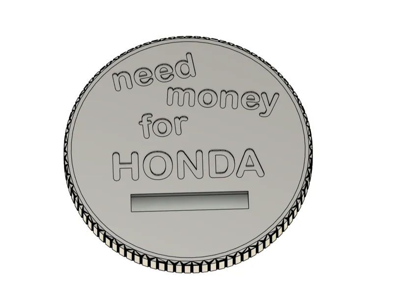 Monster Can Piggy Bank Lid - need money for HONDA