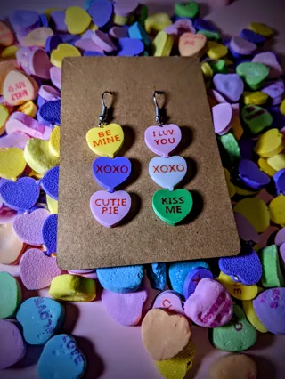 Sweethearts Candy Earrings
