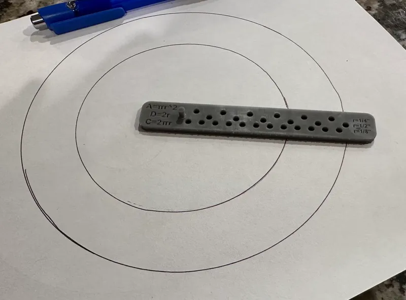 Simple Radial Circle Stencil