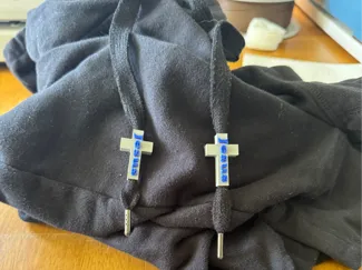 Jesus Cross Hoodie Charm