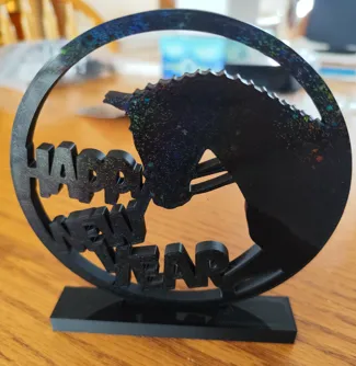 Dressage Horse Happy New Year