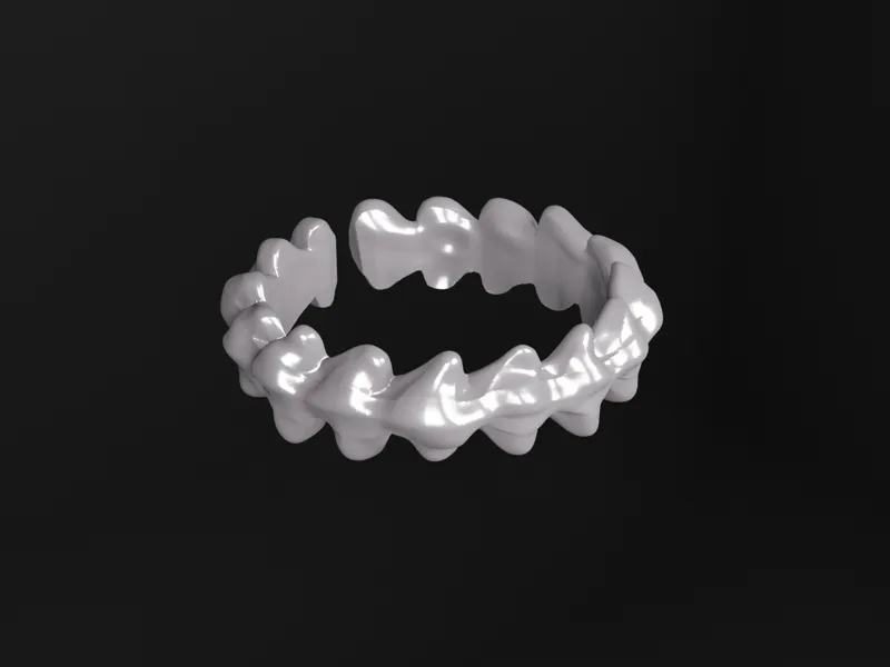Bone Ring – Organic Style Jewelry Design Few Sizes