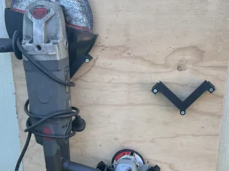 Universal Angle Grinder Holder, Wall Mount.