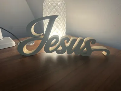 Jesus letters decoration (Public Domain)