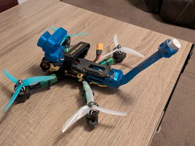 5" drone SMA extender, beeper mount, vtx mount