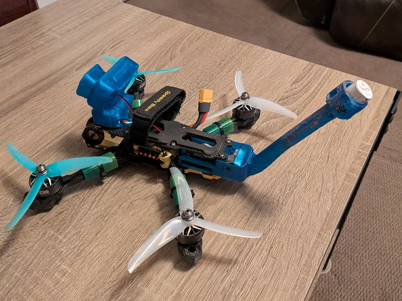 5" drone SMA extender, beeper mount, vtx mount