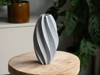 1.5h - vase mode, 0.8mm nozzle, 0.4mm layer height, 1 wall