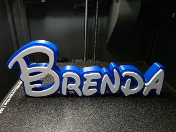 Disney Name Sign Brenda Kid Room Wall Decor 3DART