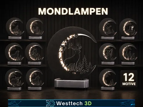 Accesorio de iluminación decorativa: Mond Lampe — referencia de MakerWorld