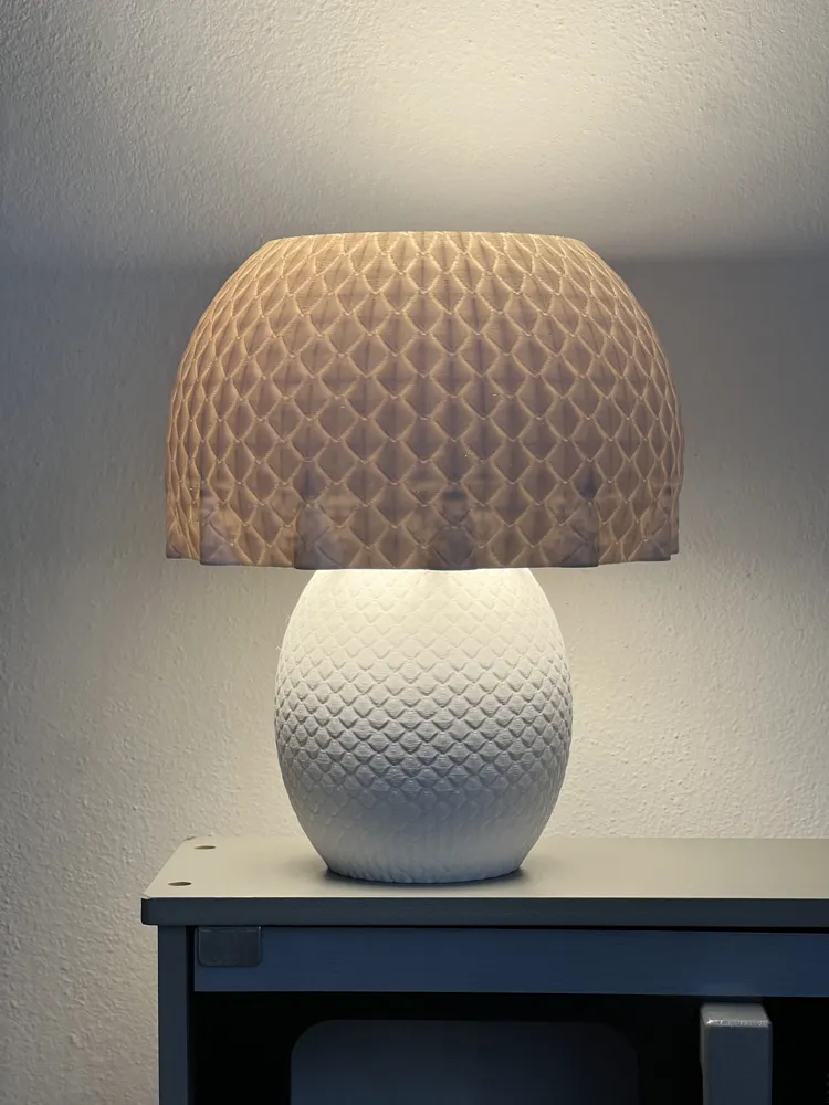 Dragon Scale Mood Lamp - Support-Free 3D Pattern - Free 3D Print Model ...