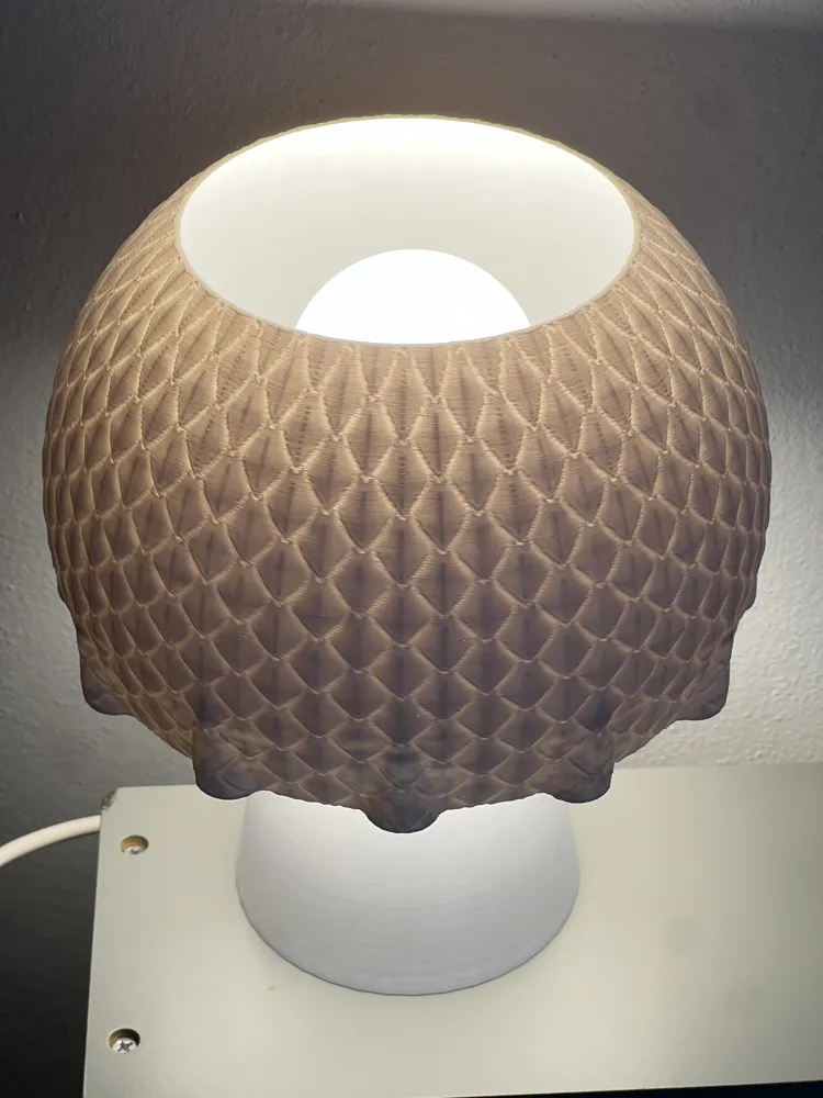Dragon Scale Mood Lamp - Support-Free 3D Pattern - Free 3D Print Model ...