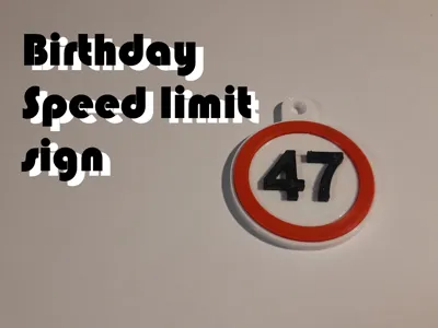 Birthday speed limit sign (NO ams needed)