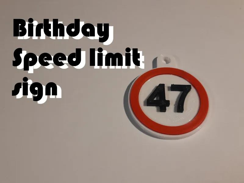 Birthday speed limit sign (NO ams needed)