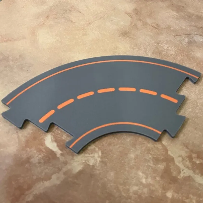 Road connector 90 degree bend