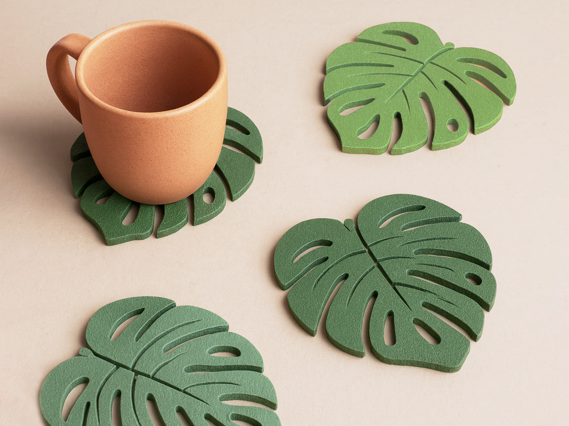Monstera Leaf Coaster
