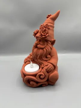 Accesorio de iluminación decorativa: Succulent Gnome Tea Light Candle Holder Decor — vista de referencia 5
