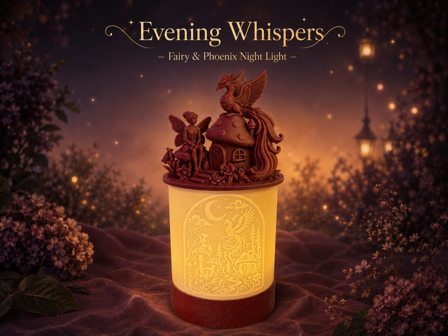 Fairy & Phoenix Evening Whispers LED Tealight/Lamp