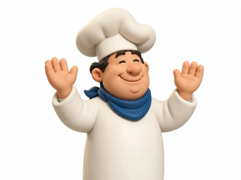Little cartoon chef