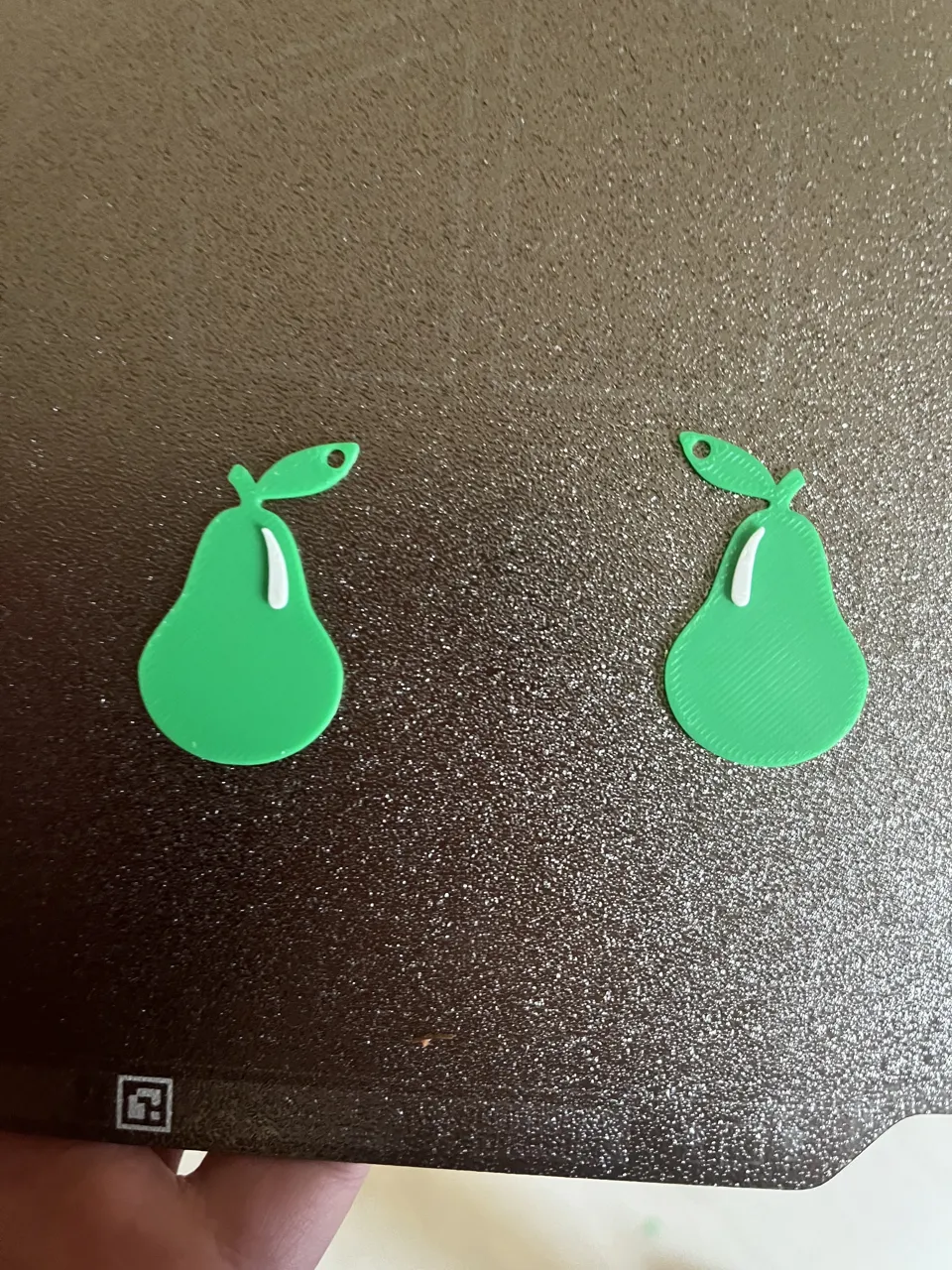 pear earrings view 2