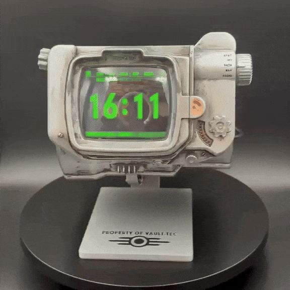 Pip-Boy 3000 MK V Shelf Stand Replica