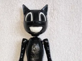 articulated cartoon cat read the description pls