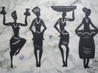 Décoration murale silhouettes africaines — photo 2