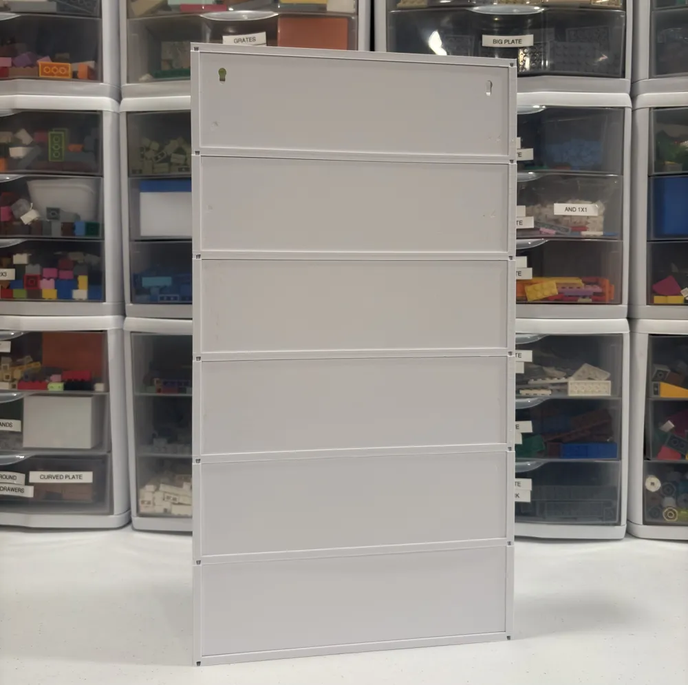 Modular Wall mounted brick figure display stand - Free 3D Print Model ...