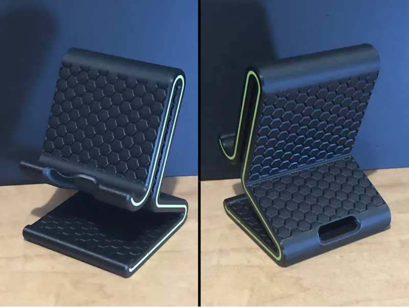 Phone Stand Raised "Exagon" EVO (allow charging)