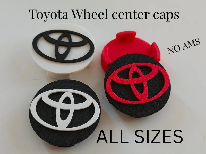 Parametric Toyota Wheel center caps, Center covers
