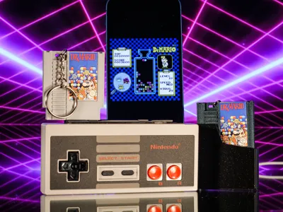 NES Game Cart Tap-to-Play Mini NFC Retro Keychain! by Powerpill.prints ...