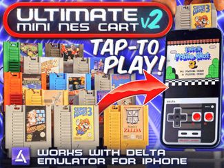 NES Game Cart Tap-to-Play Mini NFC Retro Keychain!